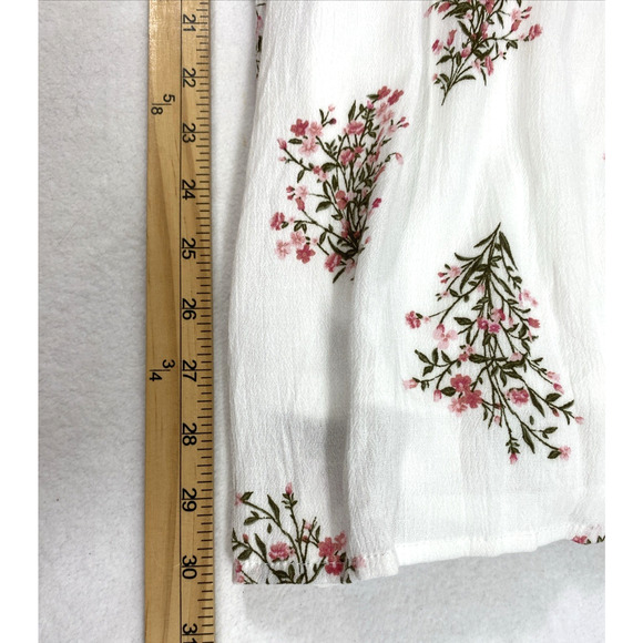 Maurices Sundress Womens XXL White Lace Pink Floral‎ Fairycore Dainty Feminine - Picture 11 of 13